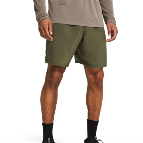 New Under Armour WOVEN WDMK SHORTS green - Picture 4 of 10